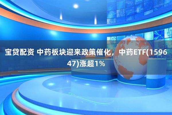 宝贷配资 中药板块迎来政策催化，中药ETF(159647)涨超1%