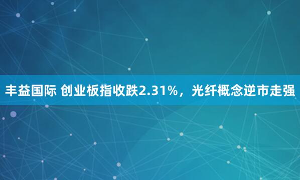 丰益国际 创业板指收跌2.31%,光纤概念逆市走强