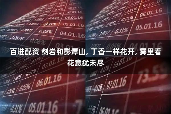 百进配资 剑岩和影潭山, 丁香一样花开, 雾里看花意犹未尽
