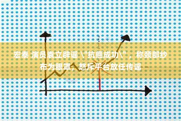 宏泰 演员袁立辟谣 ＂抗癌成功＂ ，称颈部纱布为眼罩，怒斥平台放任传谣
